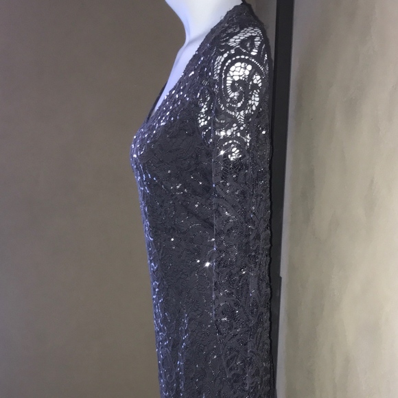 Marina Lace Sequin Dress Cutout Back - Picture 5 of 5